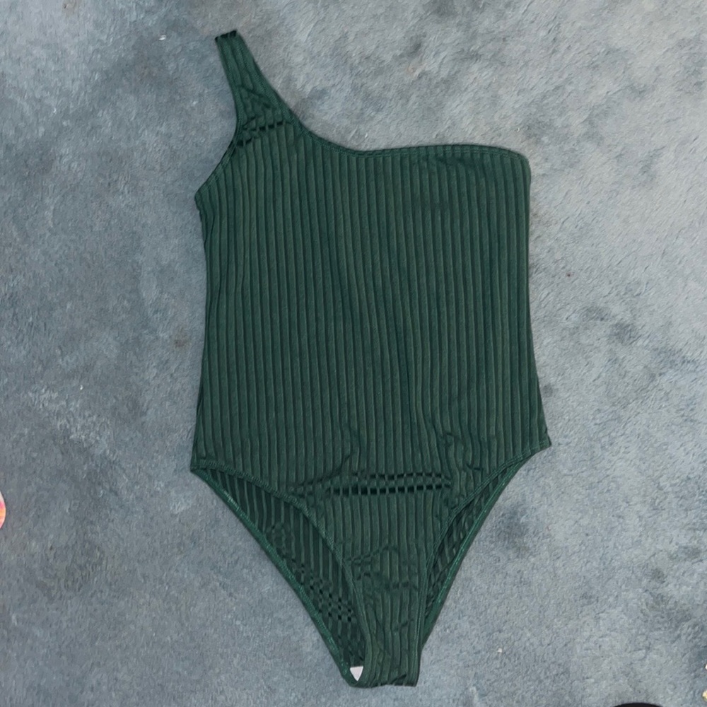 Green bathing suit